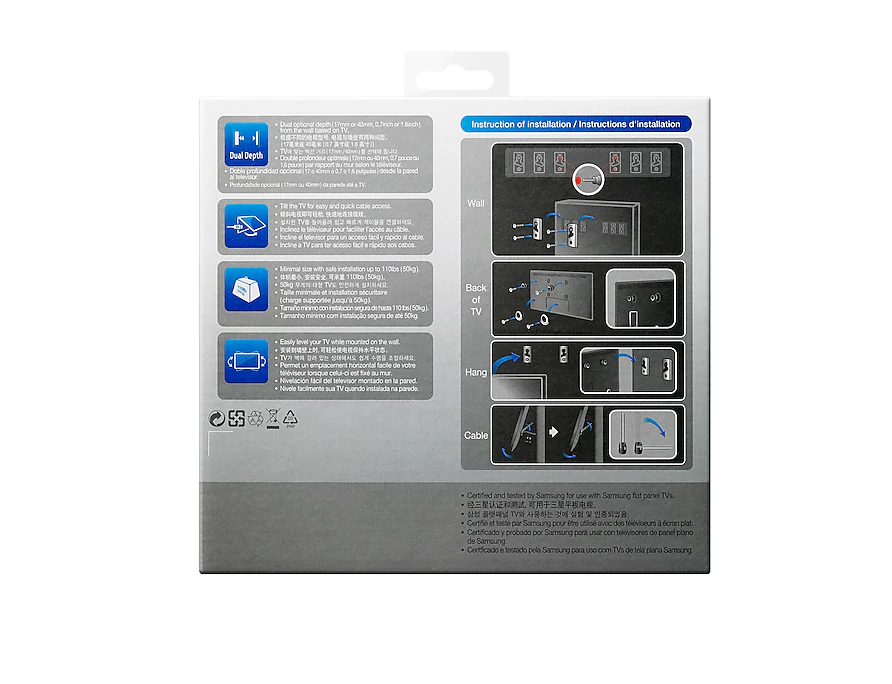 WMN350M SAMSUNG Support tv fil "tableau" de 32 a 65pouces
