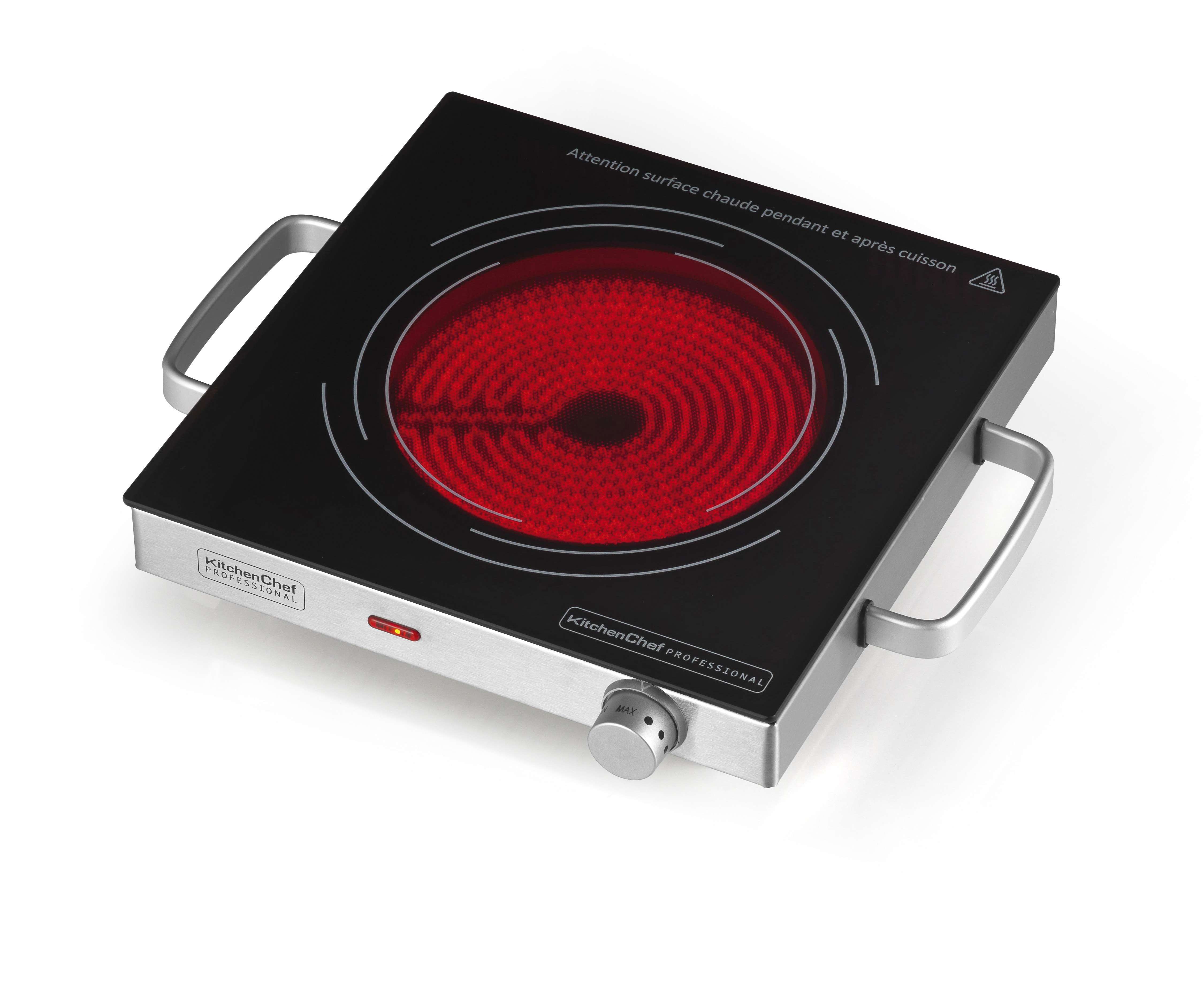 Table de cuisson induction 2 feux 3500w - kcyl35-dc06 - kitchen chef au  meilleur prix